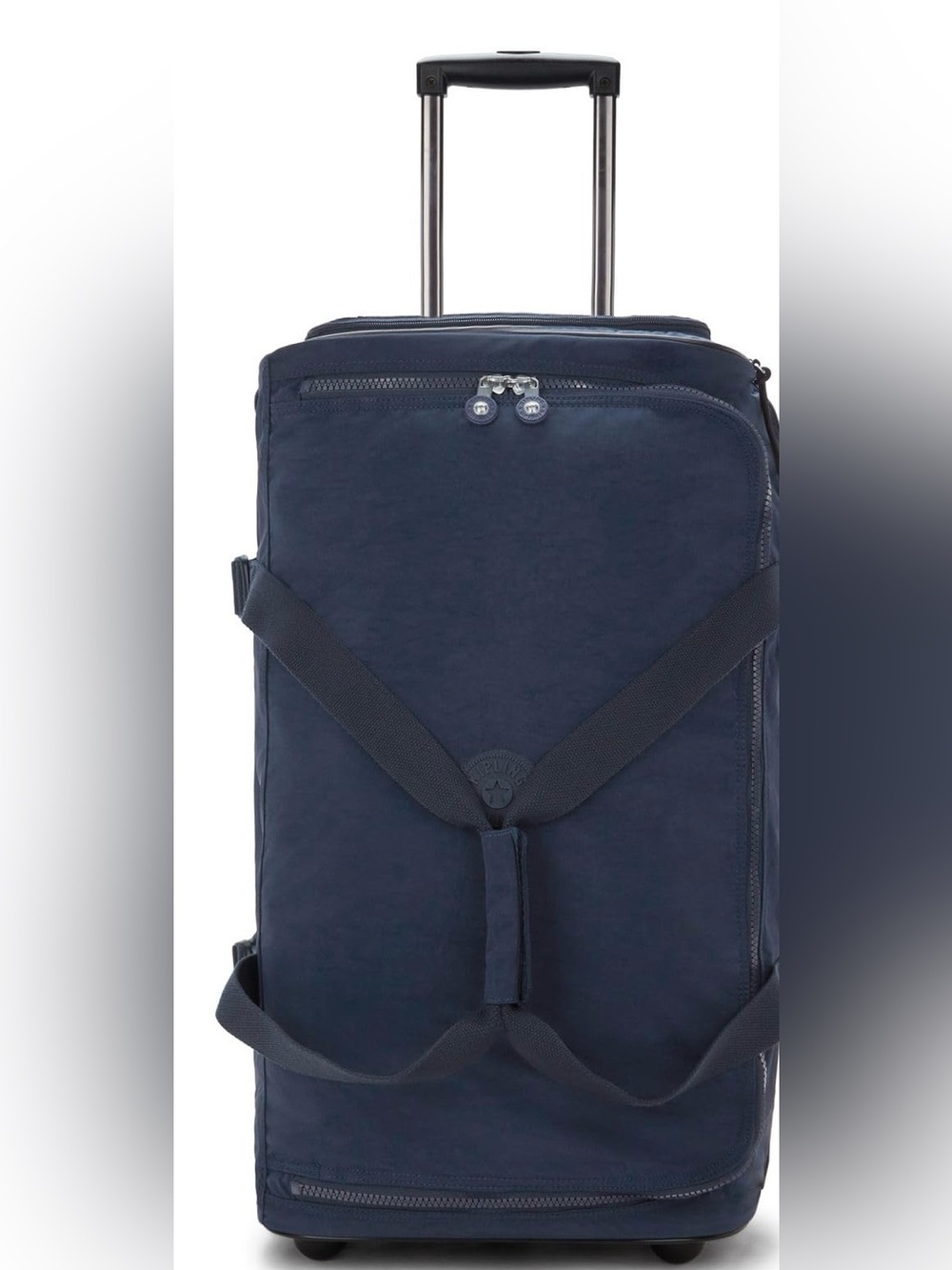 Kipling Deep Blue Men's Duffel Bag with Silver Zippers unisex